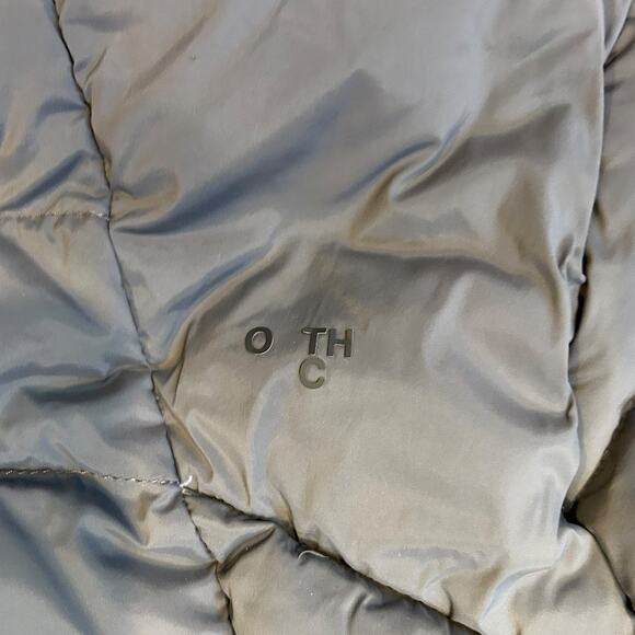 THE NORTH FACE Charcoal Gray Grey 550 Fill Goose Down Puffer Jacket Womens LARGE - Picture 8 of 10